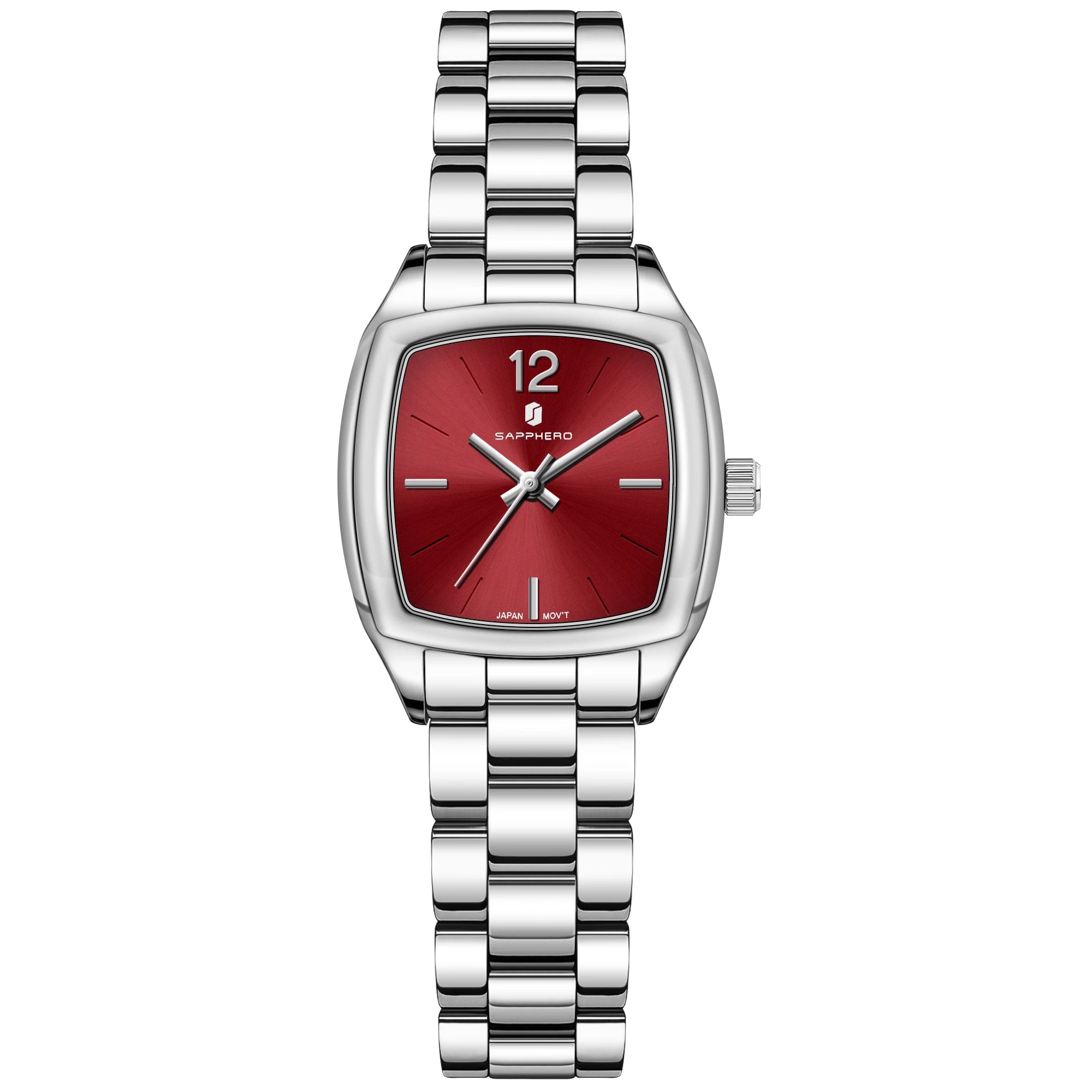 Sapphero elegante relógio feminino luxo ultra fino aço inoxidável relógio de quartzo luz luxo à prova dwaterproof água relógio de pulso esportivo