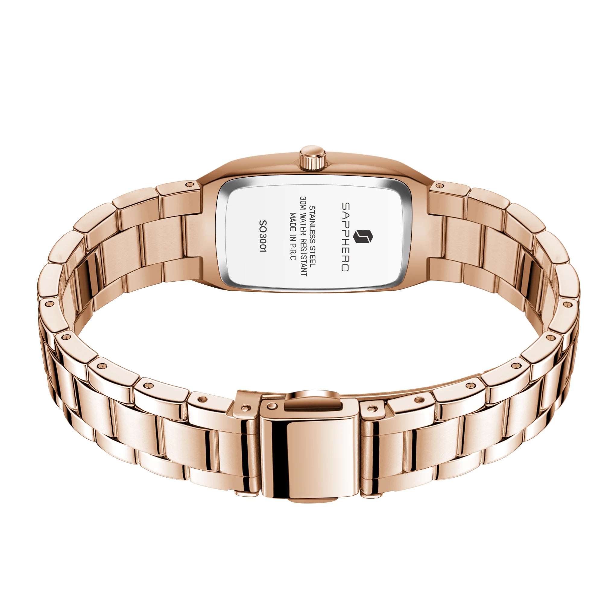 Sapphero moda feminina relógio de quartzo ultra fino pulseira de aço inoxidável movimento seiko bonito embalagem presente relógio de pulso