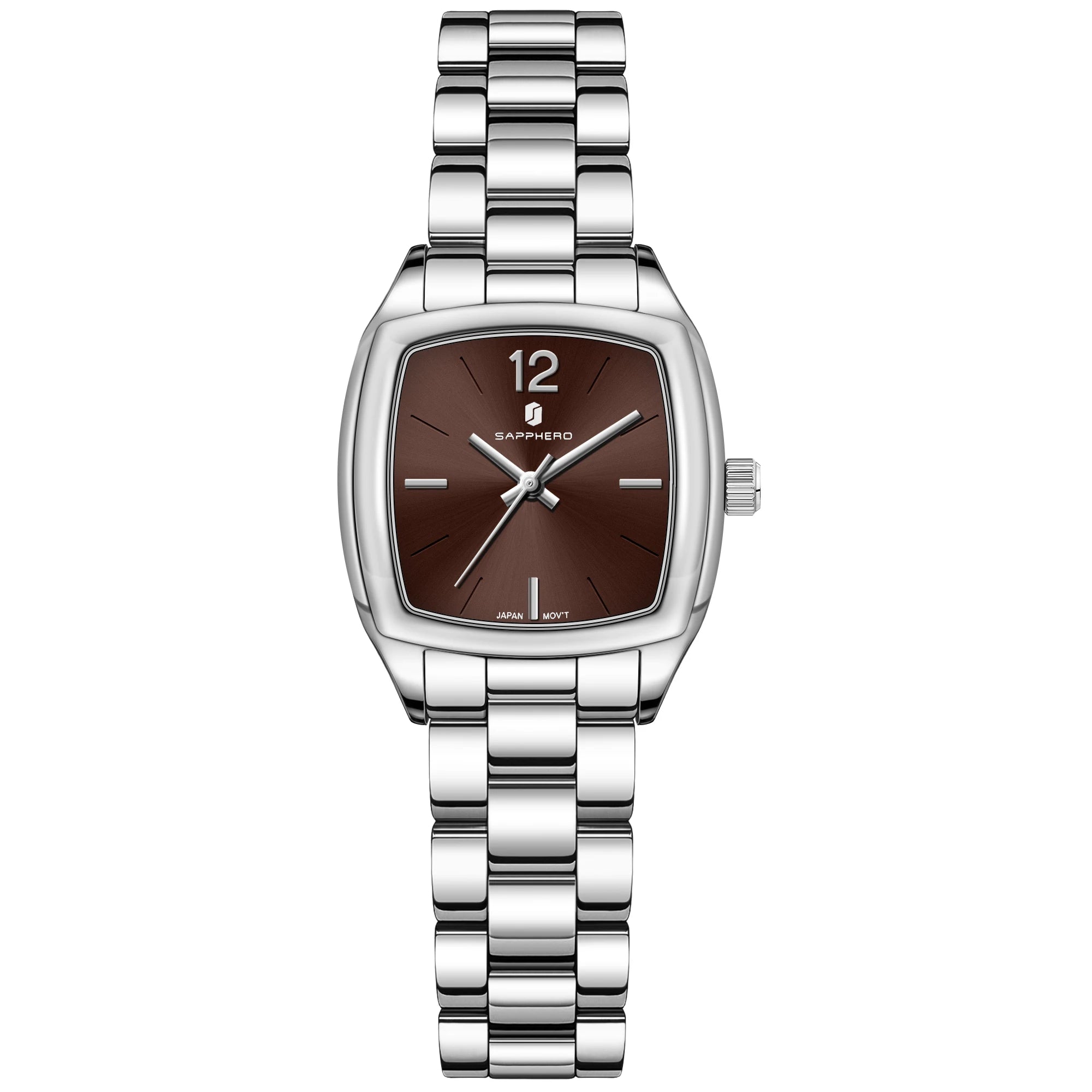 Sapphero elegante relógio feminino luxo ultra fino aço inoxidável relógio de quartzo luz luxo à prova dwaterproof água relógio de pulso esportivo