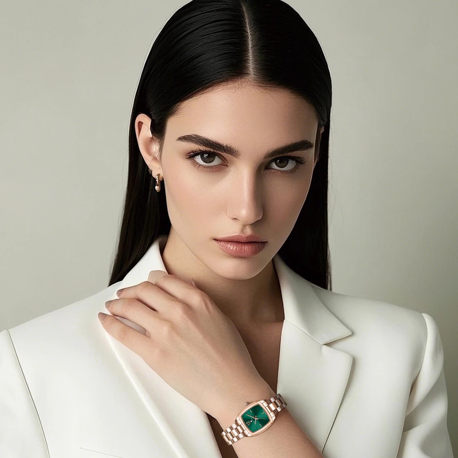 Sapphero elegante relógio feminino luxo ultra fino aço inoxidável relógio de quartzo luz luxo à prova dwaterproof água relógio de pulso esportivo